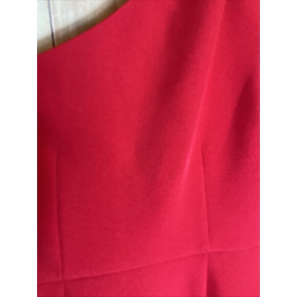 Womens Red Medium 6 Express Dress Casual Party One Shoulder Zip Pull Over  - Picture 5 of 9